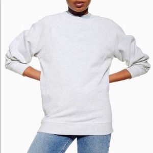 topshop light grey everyday sweatshirt